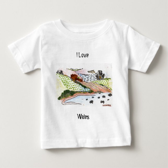 Welsh Countryside Baby T-Shirt (Front)