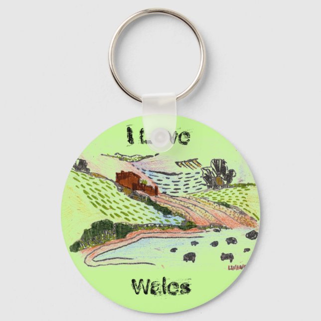 Welsh Countryside Key Ring (Front)