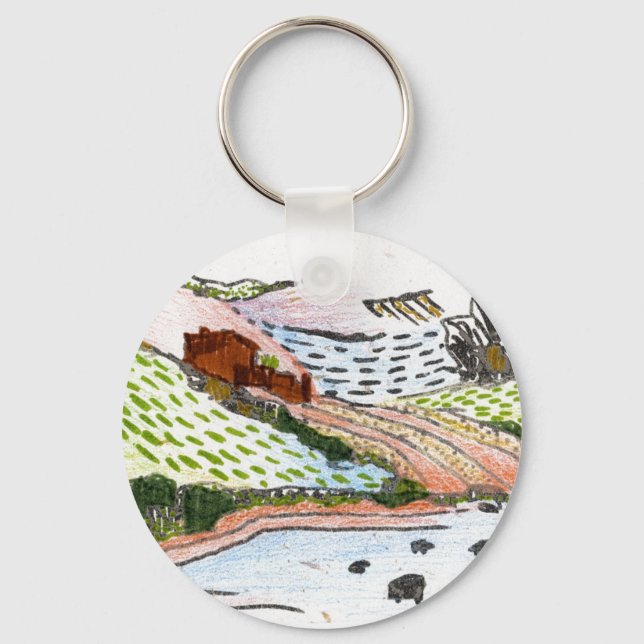 Welsh Countryside Key Ring (Front)