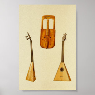 Welsh Crwth, Russian Balalaika Poster