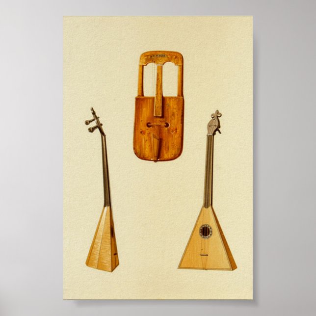 Welsh Crwth, Russian Balalaika Poster (Front)
