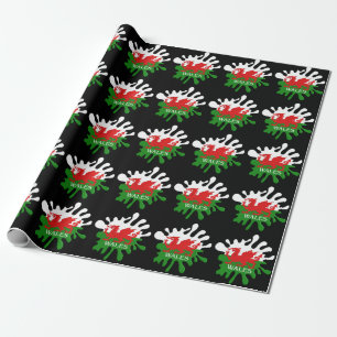 Welsh Cymru Flag Wrapping Paper