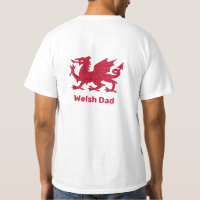 Welsh Dad, Red Dragon & Wales, flag / Cymru