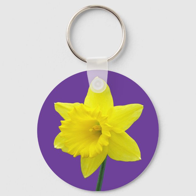 Welsh Daffodil - II Key Ring (Front)
