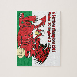 Welsh Dragon, 6 Nations Champions, Wales v England Jigsaw Puzzle