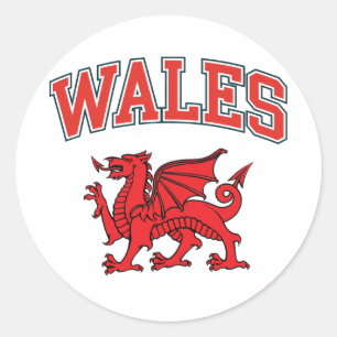 Welsh Dragon Classic Round Sticker