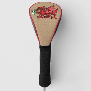 Welsh Dragon Custom Monogram Golf Head Cover