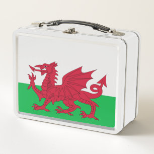 Welsh Dragon ~ Flag of Wales Metal Lunch Box
