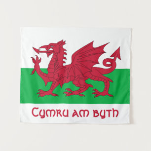 Welsh Dragon ~ Flag of Wales Tapestry