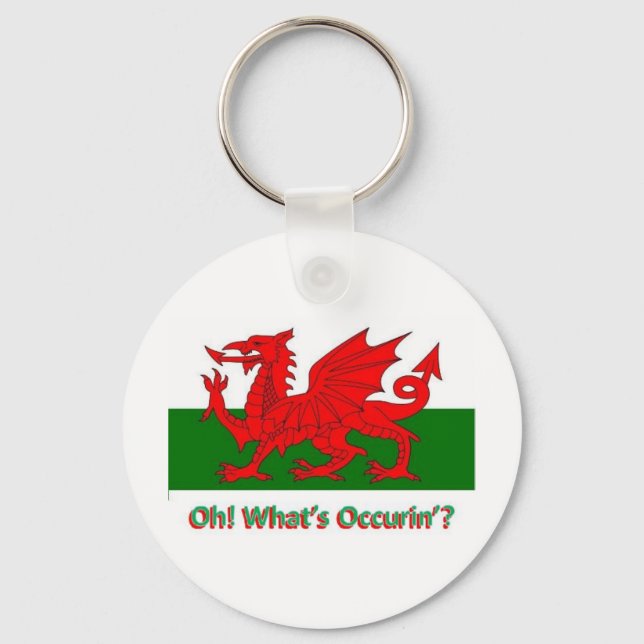welsh dragon key ring (Front)