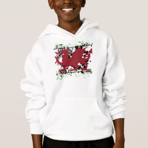 Welsh Dragon Kid's Hoodie Sweatshirt