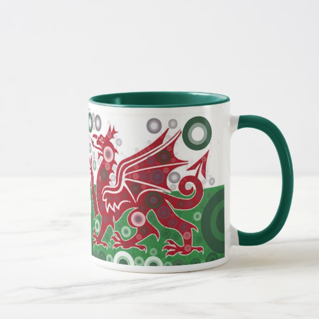 Welsh Dragon Mug (Right)