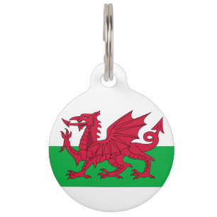 Welsh Dragon Pet Tag