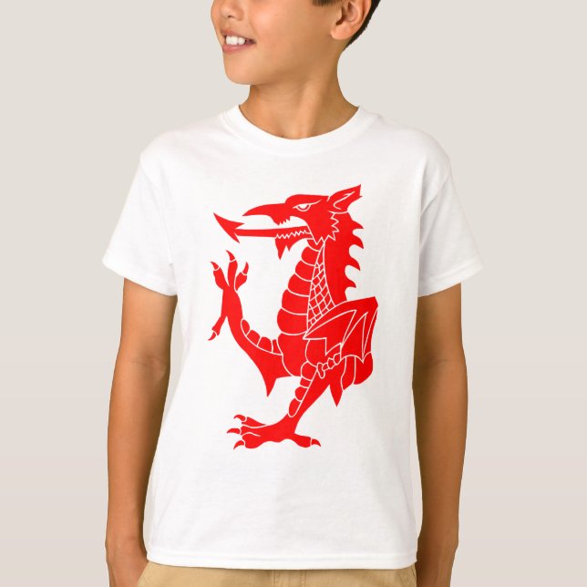 Welsh Dragon Rampant T-Shirt (Front)