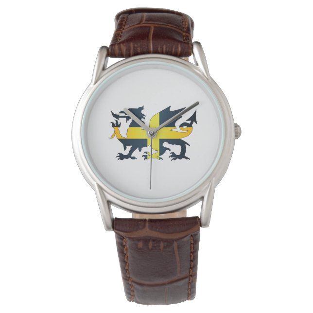 Welsh Dragon Saint David Flag Watch (Front)
