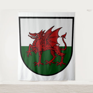 Welsh Dragon Shield – Symbol of Strength & Heritag Tapestry