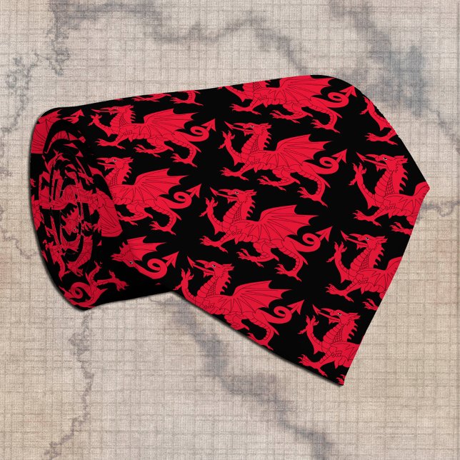 Welsh Dragon Tie & Cymru red dragon / Wales (Creator Uploaded)