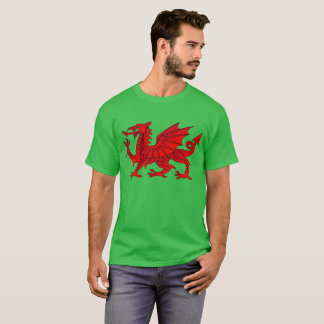Welsh Dragon With a Bevel Effect T-Shirt