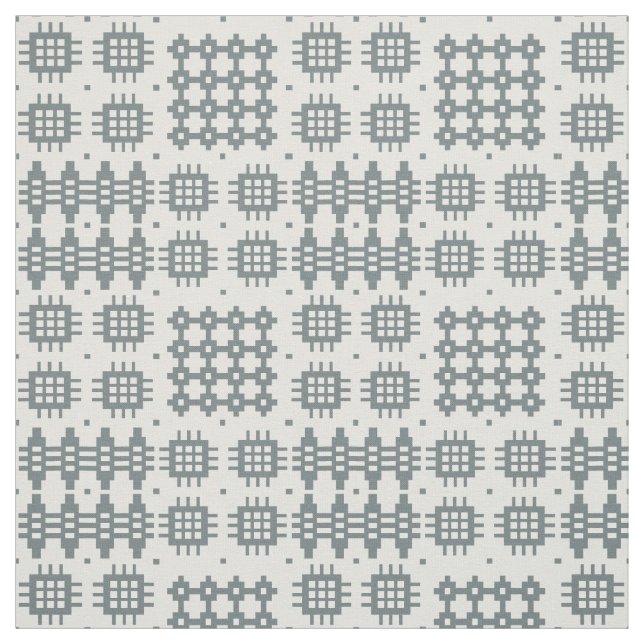 Welsh Faux Tapestry Slate on Grey Pattern Fabric (Swatch)
