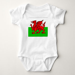 Welsh flag baby bodysuit