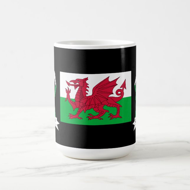 Welsh flag coffee mug (Center)