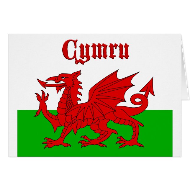 Welsh Flag Cymru (Front Horizontal)