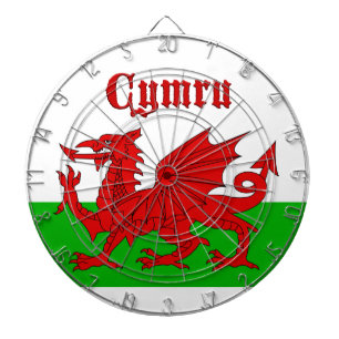 Welsh Flag Cymru Dartboard
