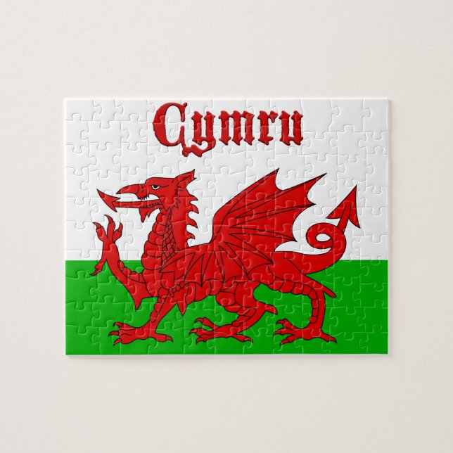 Welsh Flag Cymru Jigsaw Puzzle (Horizontal)