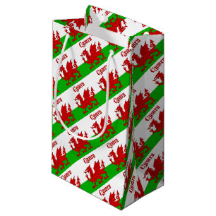 Welsh Flag Cymru Small Gift Bag