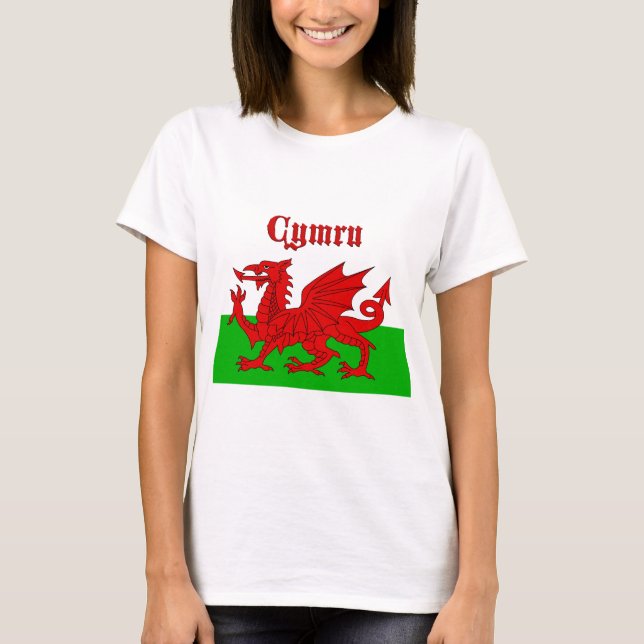 Welsh Flag Cymru T-Shirt (Front)