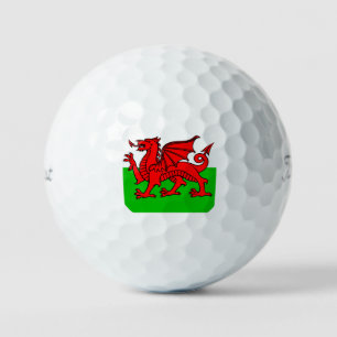 Welsh Flag Golf Balls
