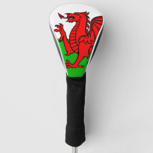 Welsh flag golf head cover