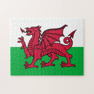 Welsh flag jigsaw puzzle