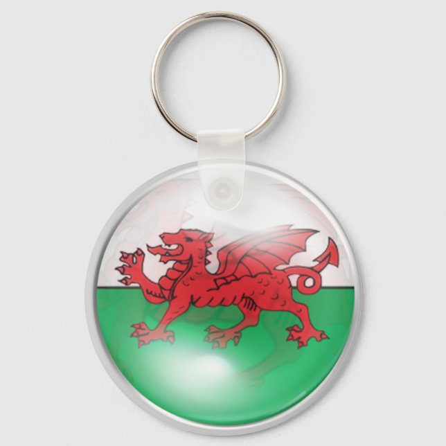 Welsh Flag Key Ring (Front)