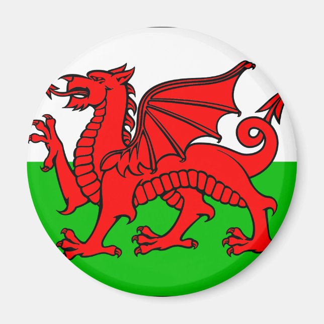 Welsh flag magnet (Front)