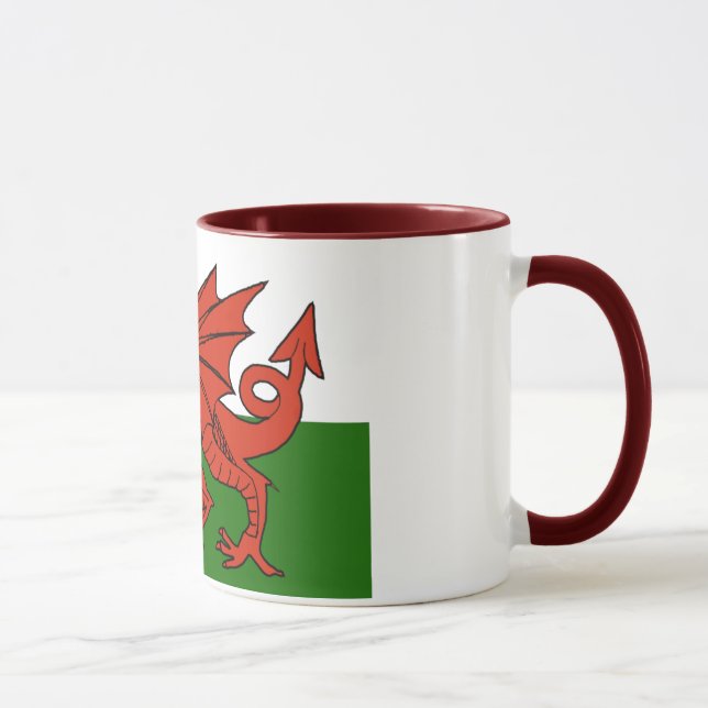 Welsh Flag Mug (Right)