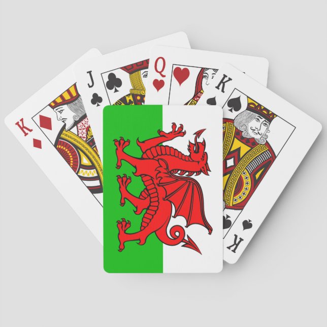 Welsh Flag Playing Cards (Back)