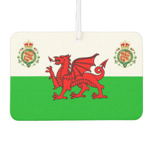 Welsh flag-Royal badge Car Air Freshener