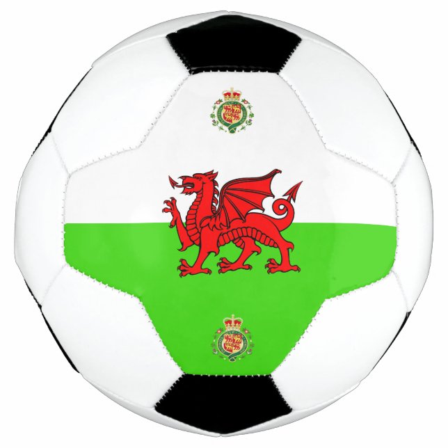 Welsh flag soccer ball (Front)
