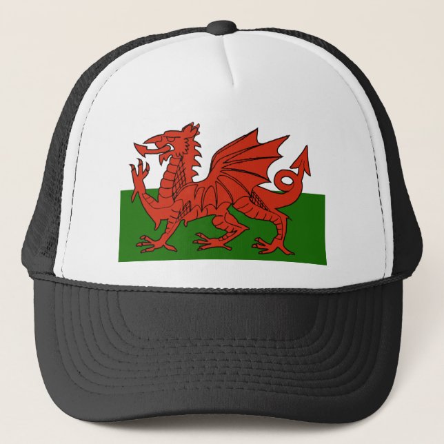 Welsh Flag Trucker Hat (Front)