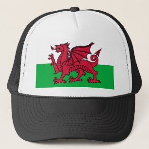 Welsh flag trucker hat