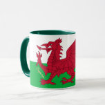 Welsh Flag & Wales, Cymru patriot / sports Mug<br><div class="desc">Tea / Coffee Mug: Wales & Welsh flag (Cymru) - love my country,  weddings,  birthdays,  holidays,  patriots / sports fans</div>