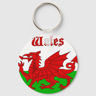 Welsh Flag Wales Key Ring