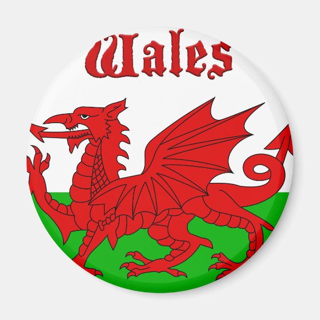 Welsh Flag Wales Magnet (Front)