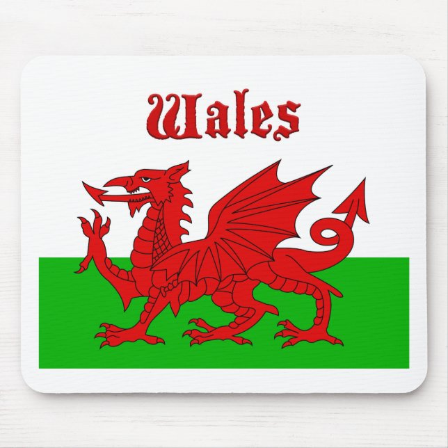 Welsh Flag Wales Mouse Pad (Front)