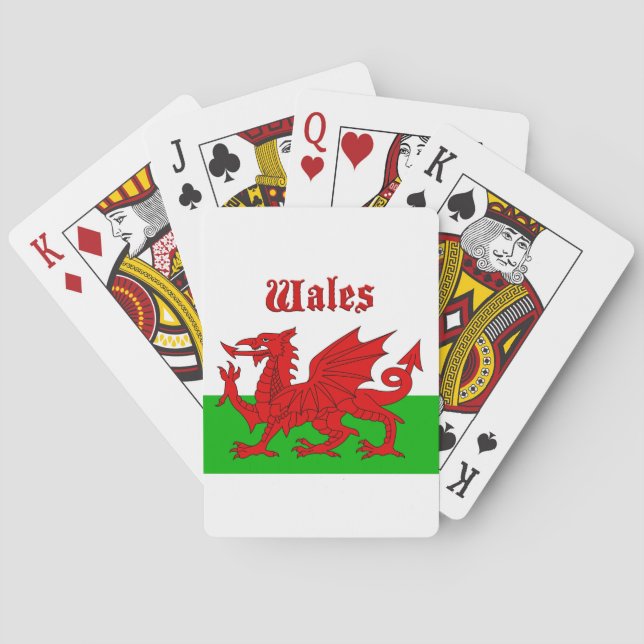 Welsh Flag Wales Playing Cards (Back)