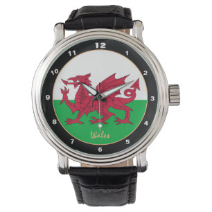 Welsh Flag, Wales trendy fashion /design watch