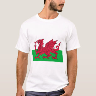 Welsh Flag (Wales) (Welsh Dragon) T-Shirt
