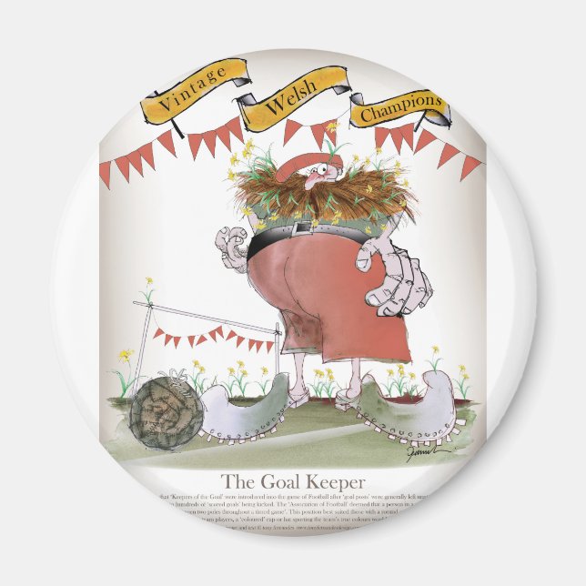 welsh goalkeeper magnet (Front)