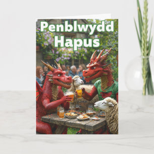 Welsh Happy Birthday Card